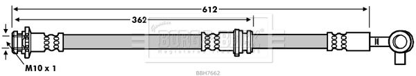 BORG & BECK Тормозной шланг BBH7662